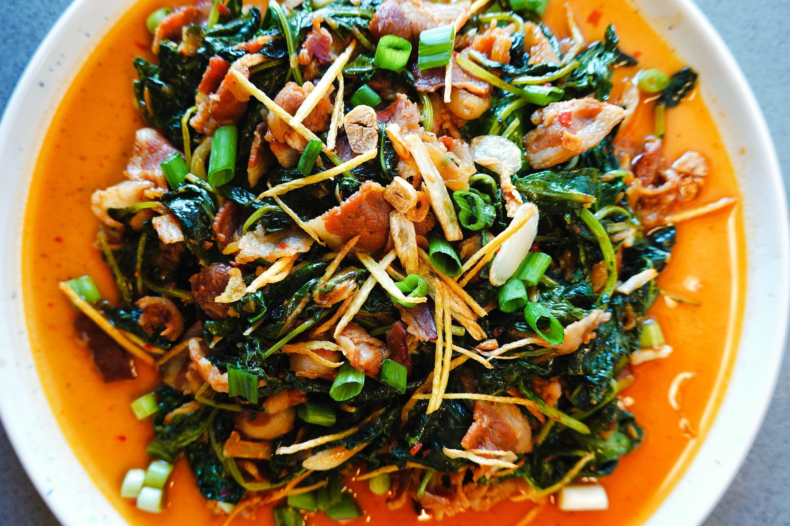 Kimchi, Bacon & Kale StirFry Faim Fatale